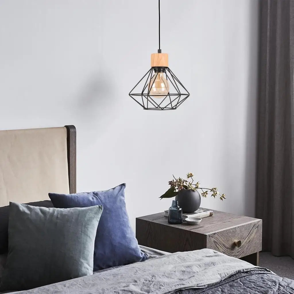 luminaires suspendus en métal style industriel rétro loft pour restaurant bar - vue 3 sur 12