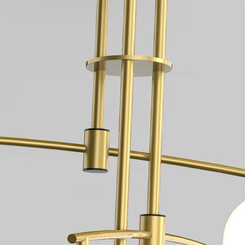 lustre led moderne youlaike en verre pour salon cuisine - vue 4 sur 12