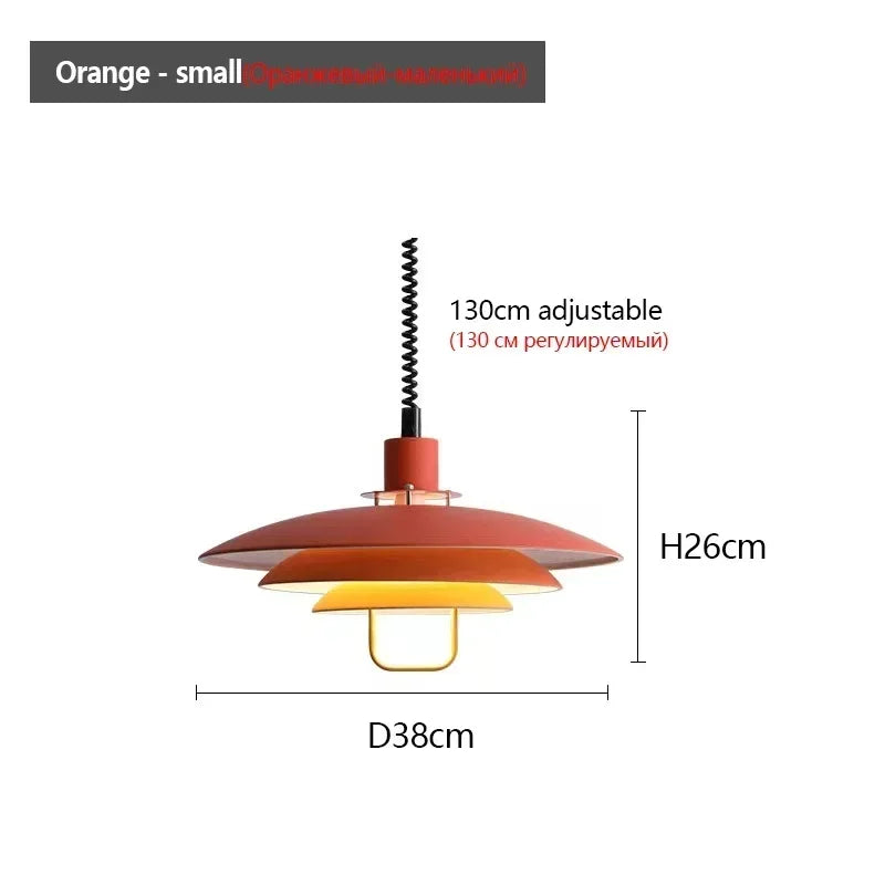 Modern adjustable pendant light with adjustable lifting and telescopic capabilities, dining room, living room, indoor decoration