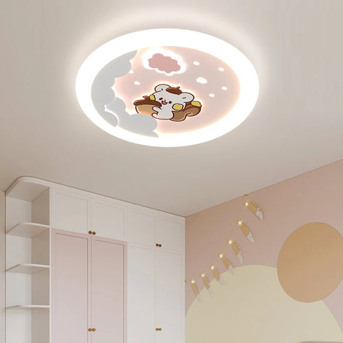 Plafonnier Astronaut für das Kinderzimmer, verspieltes und sicheres Design - vue 3 sur 7