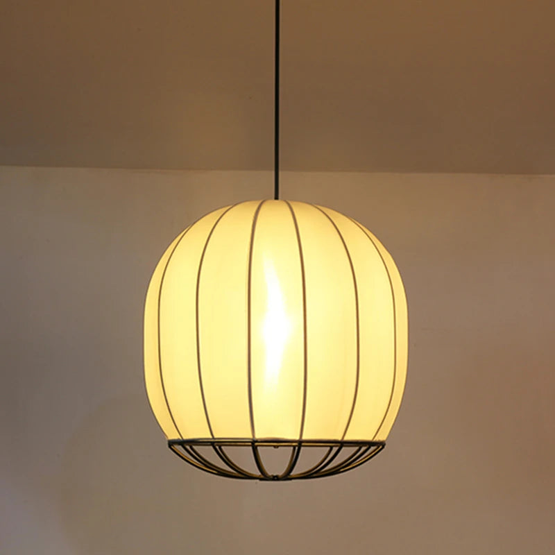 lustre moderne nordique en tissu pour intérieur style épuré - vue 6 sur 9