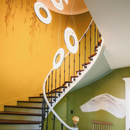 Wabi Sabi Pendelleuchte für moderne Wohnraumdekoration - vue 4 sur 12
