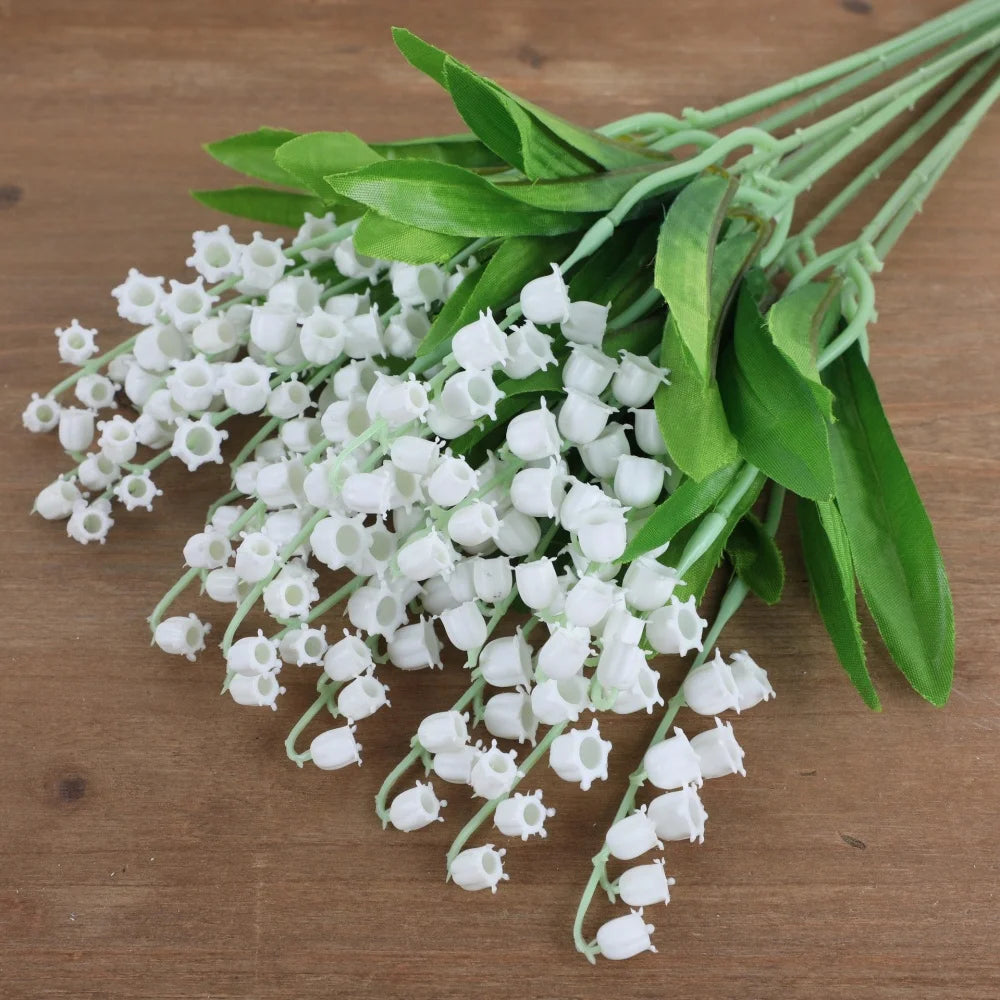 lot de 10 plantes artificielles blanches pour décoration de mariage - vue 3 sur 6