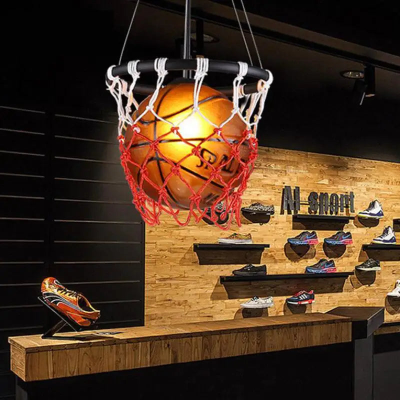 suspension style industriel américain basket-ball football bar café - vue 4 sur 10