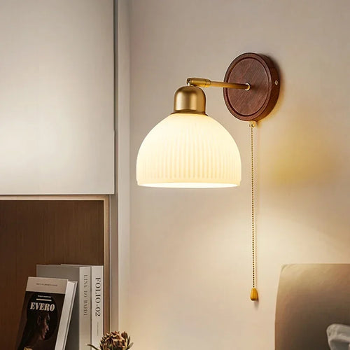 Glas-Wandleuchte mit Zugschalter für künstlerische Dekoration - vue 2 sur 8