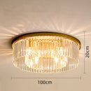 plafonnier en cristal de luxe métal minimaliste pour intérieur