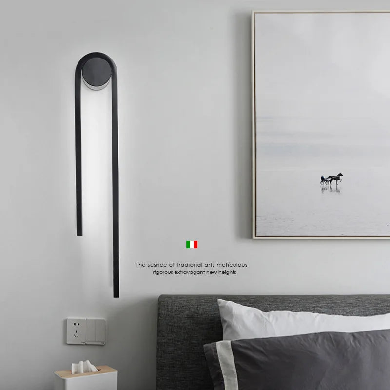 applique murale moderne en forme de u pour décoration intérieure - vue 4 sur 12