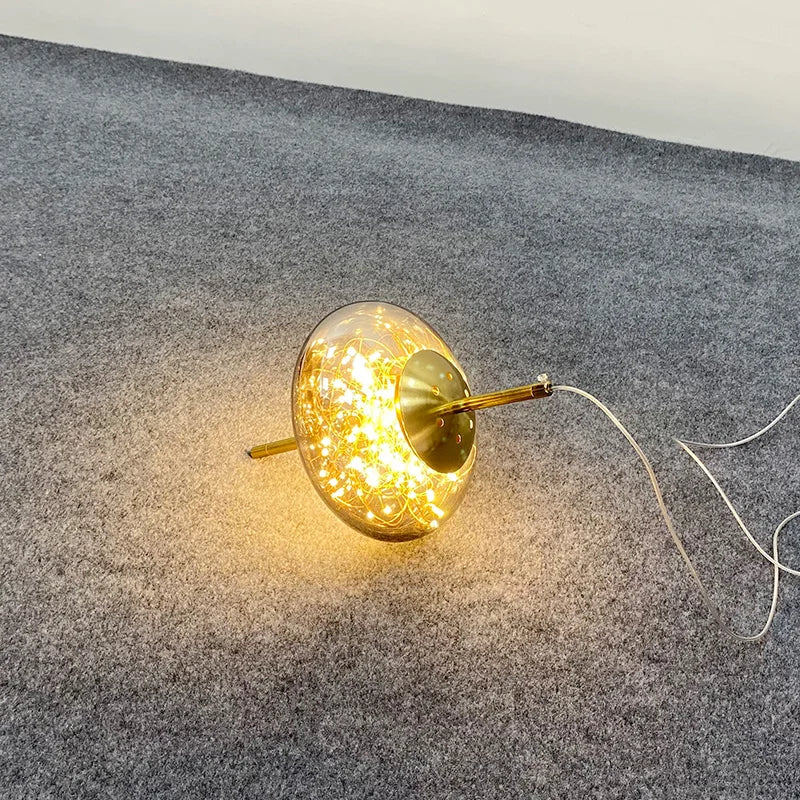 Suspension design LED de luxe en verre - vue 4 sur 14