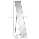 HOMCOM full body floor mirror 45x37x158,5 cm for living room bedroom