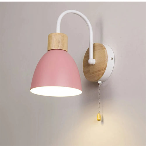 Moderne nordische Wandleuchte Macaron mit LED-Schalter für die Wohnungsdekoration - vue 11 sur 18