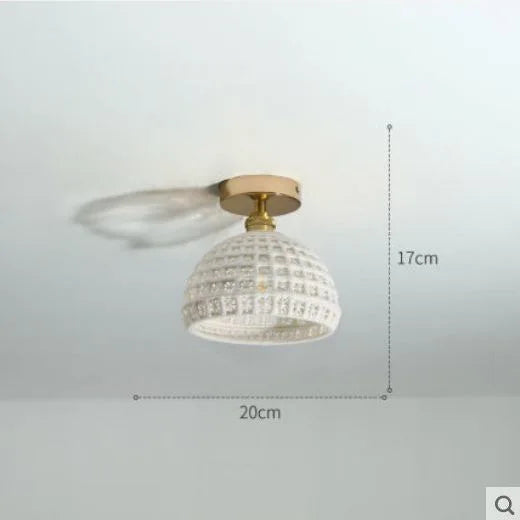 Moderner Glas-Deckenleuchte für innen und außen, lichtstark - vue 22 sur 30
