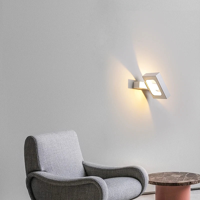 applique murale led rotative intérieur décoration appliques luminaire