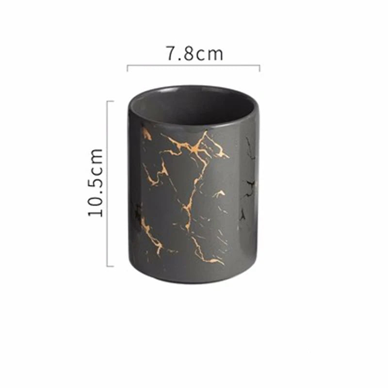 tasse créative en céramique pour brosse à dents et bain de bouche - vue 15 sur 16