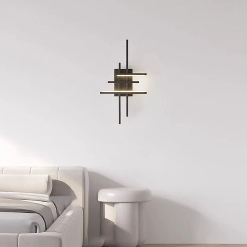 Minimalistische LED-Wandleuchte aus Messing - vue 4 sur 8