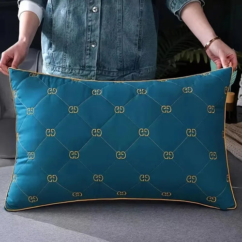 Bedroom Pillow - Sleep Neck Support, Not Easy To Collapse High Pillow Core, Suitable for Four Seasons Use, Machine Washable - vue 4 sur 6
