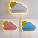Dekorative LED-Wandleuchte für das Babyzimmer mit Wolken- und Sonnendesign