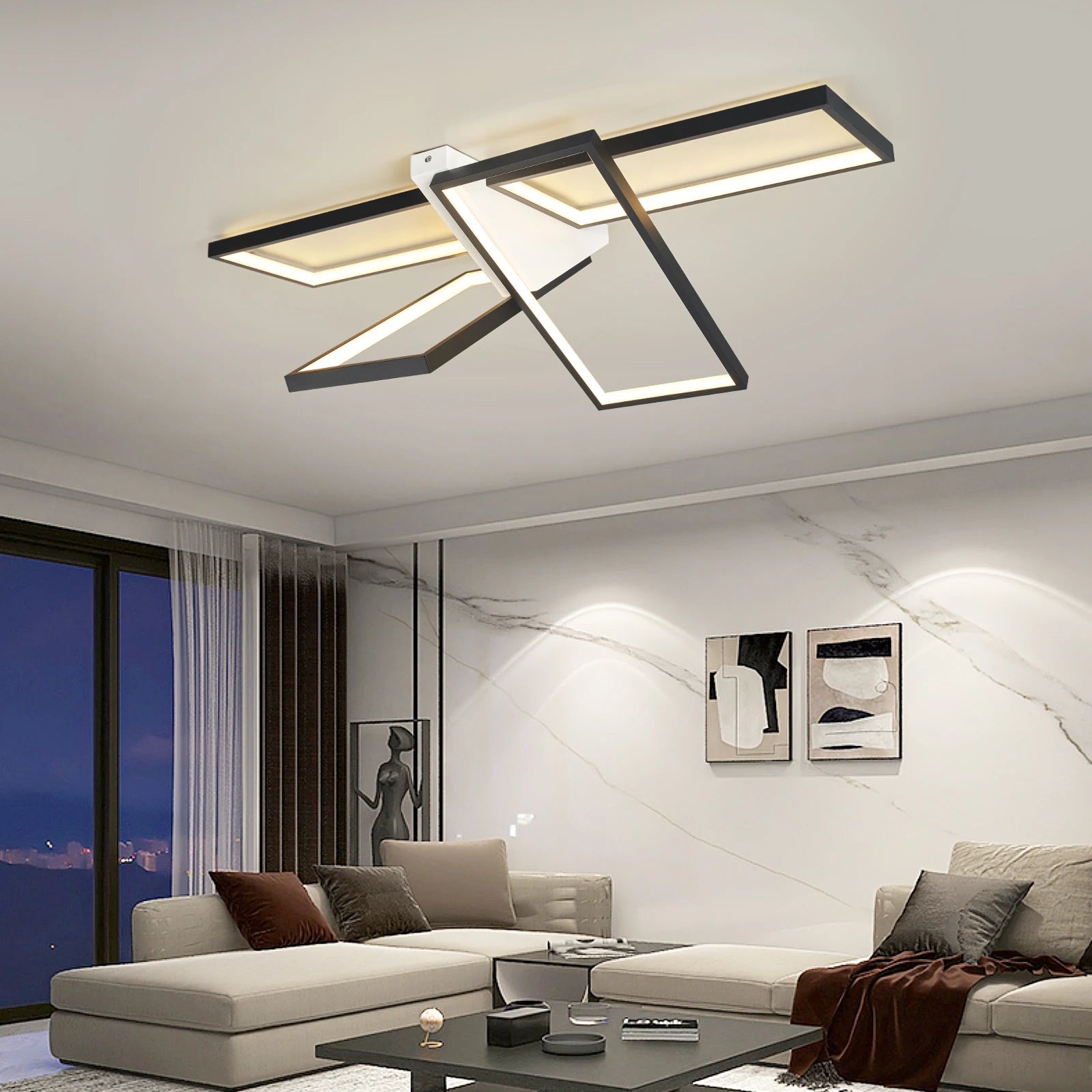 plafonnier à led moderne pour décoration intérieure élégante - vue 6 sur 10