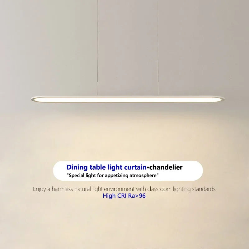 Moderne minimalistische LED-Pendelleuchte aus Metall für Bar - vue 6 sur 13