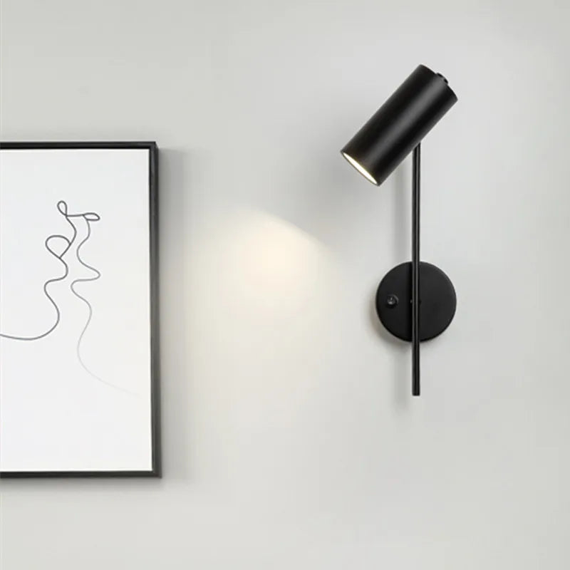 Applique murale à spot rotative dorée ou noire - vue 7 sur 10