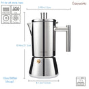 Cafetière italienne induction acier inoxydable easyworkz diego