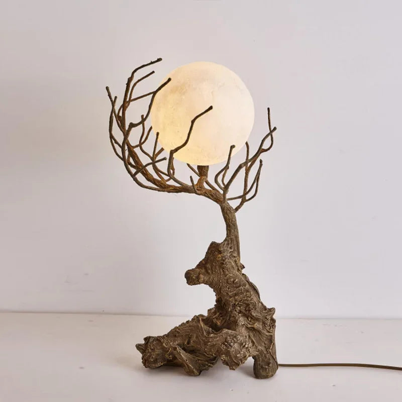 lustre suspendu en forme de branche d'arbre à led décor rétro - vue 6 sur 12