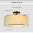 lustre led fer forgé usa semi-suspendu