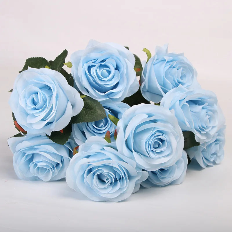 bouquet de roses artificielles pour mariage et décoration intérieure - vue 20 sur 27