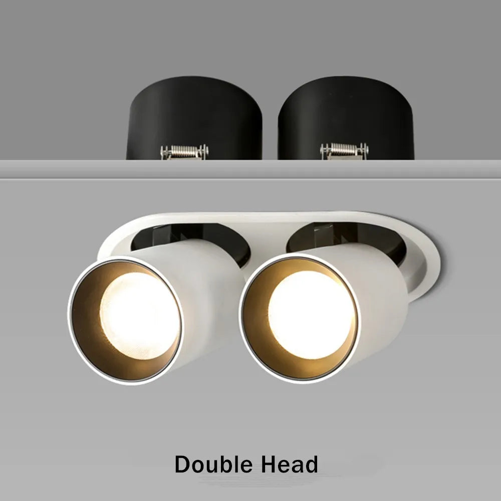 Spot lumineux LED encastrable et extensible à une ou deux têtes - vue 4 sur 6