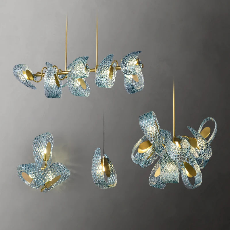 LED-Kronleuchter Pendelleuchte aus Kristallglas für stilvolle Beleuchtung - vue 3 sur 21