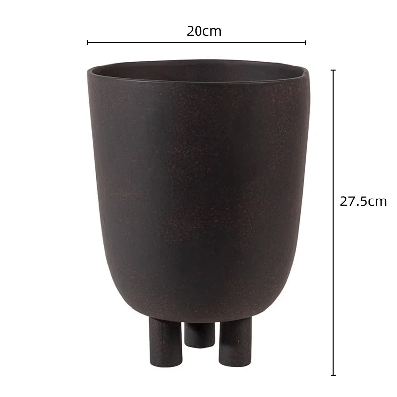 vase géométrique en céramique pour décoration florale artisanale - vue 12 sur 12