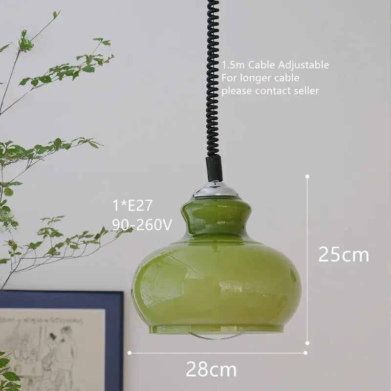 Kronleuchter aus farbigem Glas im nordischen Design für Restaurant und Bar