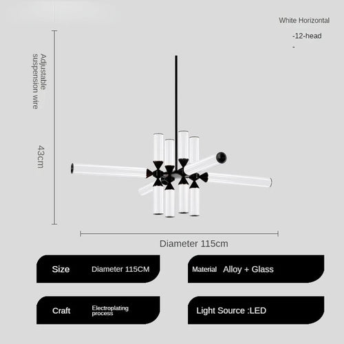 Tischlampe aus Glas im italienischen Design für moderne Räume - vue 8 sur 19