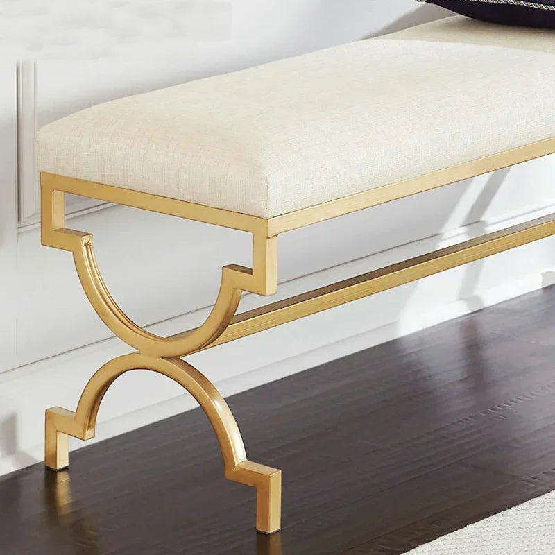 banc de couloir nordique tabouret léger de luxe pour maison - vue 3 sur 7