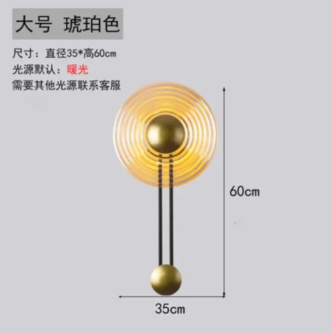 LED-Wandleuchte nordisch mit Wellen modern und schlicht - vue 9 sur 10