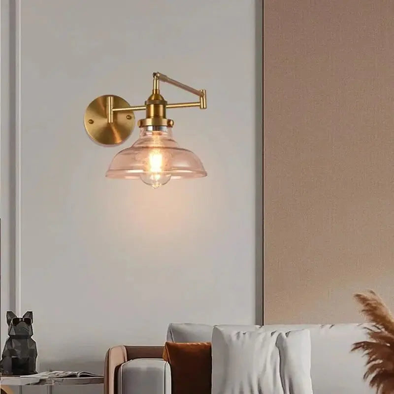 applique murale nordique à led avec bras pivotant télescopique décoratif - vue 2 sur 9