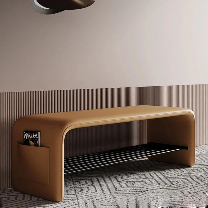 Doorway Shoe-changing Stool, Shoe Cabinet Storage, Two-purpose All-in-one Stool, Bedroom Simple Bedside Bench for Sitting