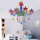 lustre en cristal pour enfants style art bougie
