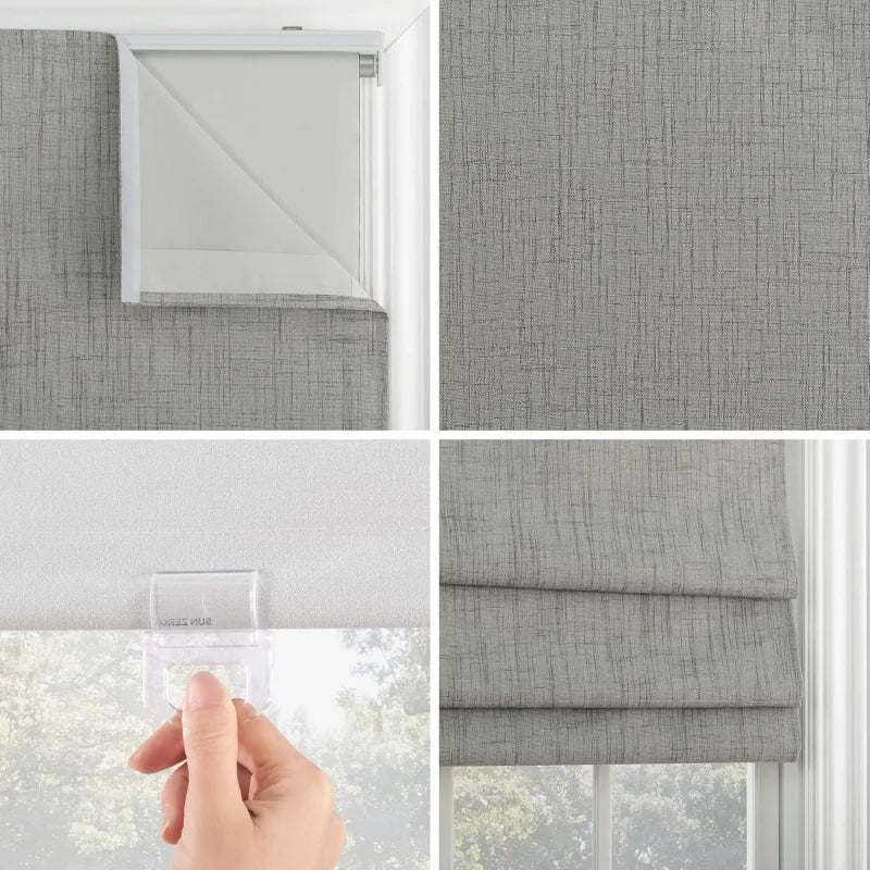 Store romain occultant moderne à ressort pour fenêtres