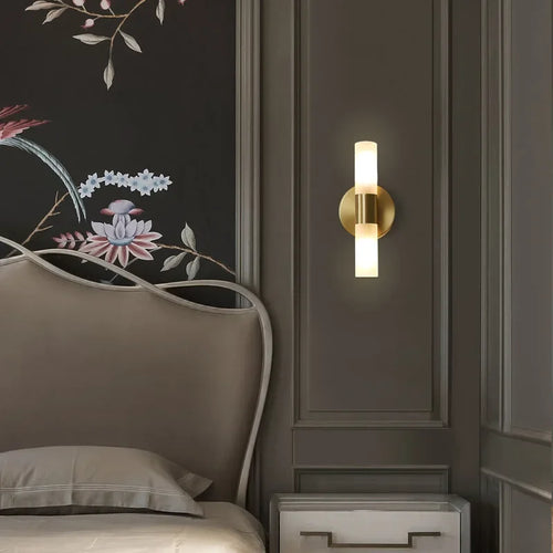 Nordische Wandleuchte aus Kupfer im minimalistischen, dekorativen Stil - vue 3 sur 10