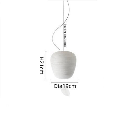 LED-Design-Pendelleuchte aus milchweißem Glas Caligari - vue 10 sur 12