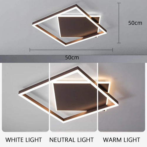 plafonnier moderne à leds pour éclairage intérieur décoration