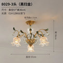 lustre méditerranéen en verre avec motifs floraux tendance