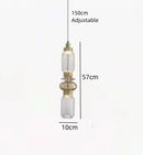 lustre moderne en cristal avec éclairage led pour décoration intérieure