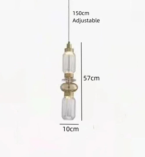 lustre moderne en cristal avec éclairage led pour décoration intérieure - vue 11 sur 14