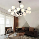 lustre moderne en verre pour intérieur lumineux