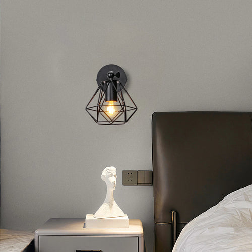 applique murale vintage cage loft industriel led éclairage intérieur
