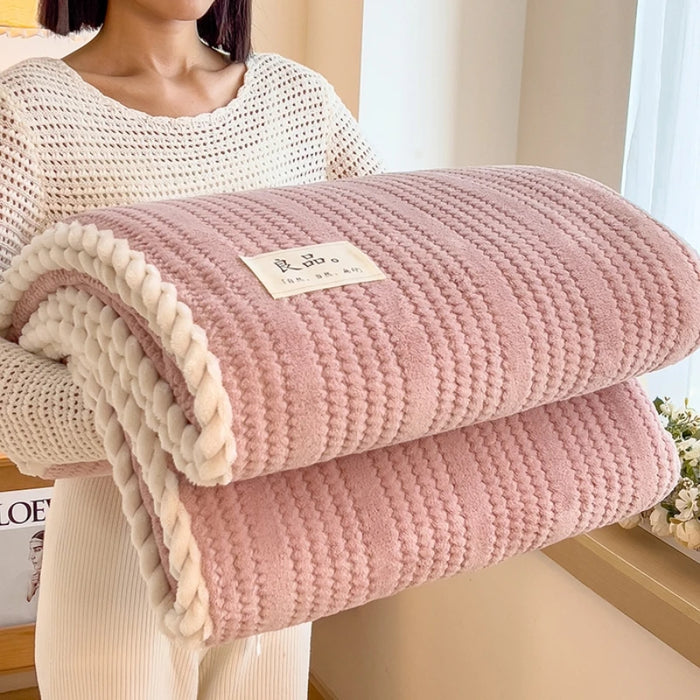 plaid doux effet polaire uni pour canapé chambre