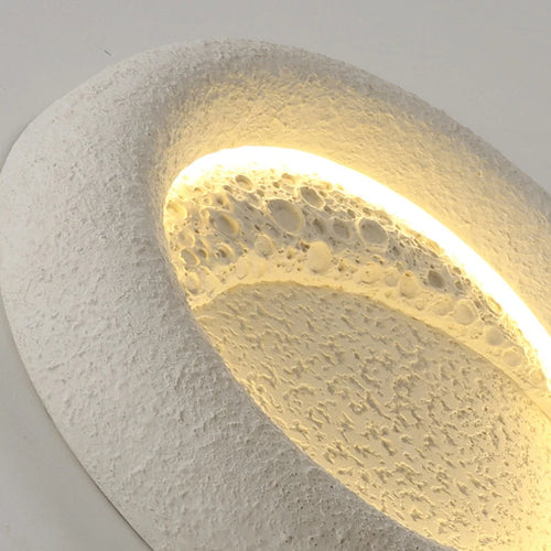 applique murale led en forme de lune avec intensité réglable en résine - vue 6 sur 8