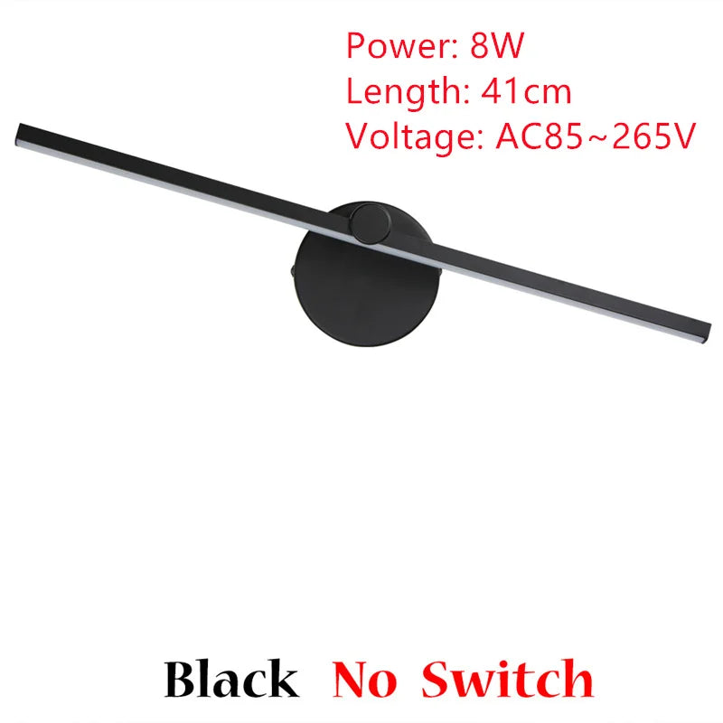 Minimalistische LED-Wandleuchte, frei drehbar und verstellbar