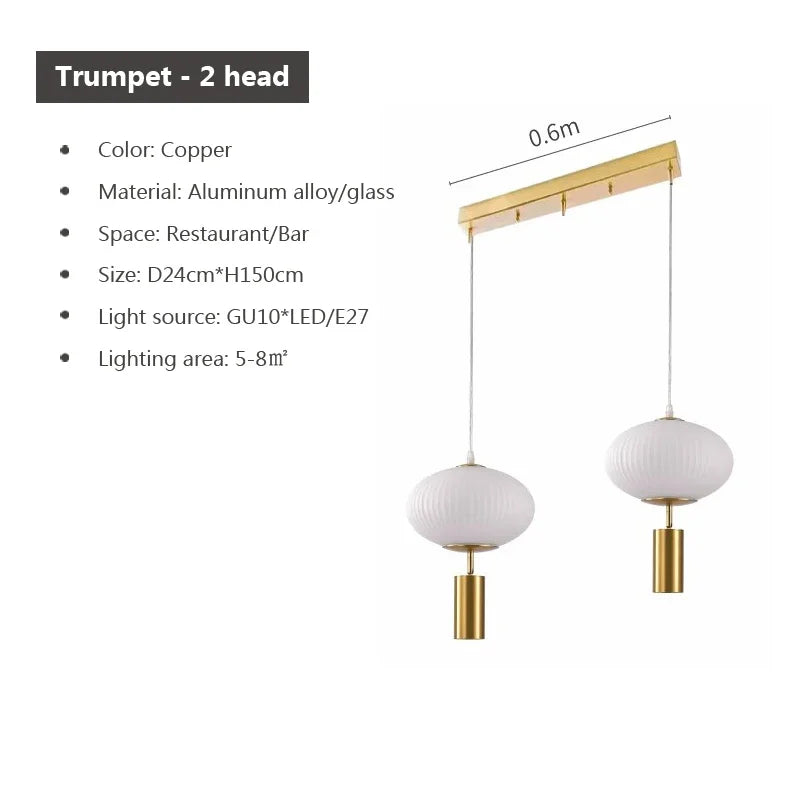 suspension en verre rétro design pour décoration intérieure - vue 12 sur 18